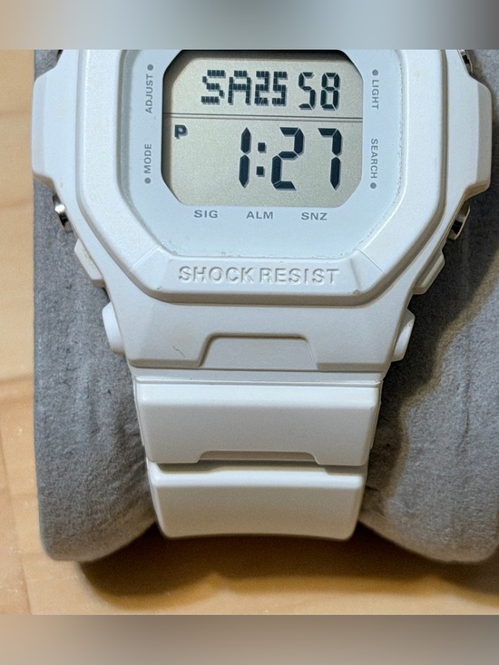 Casio G-Shock Baby-G BG-5606-7DJF All White Women’s Square Digital Watch 5600 main image 5